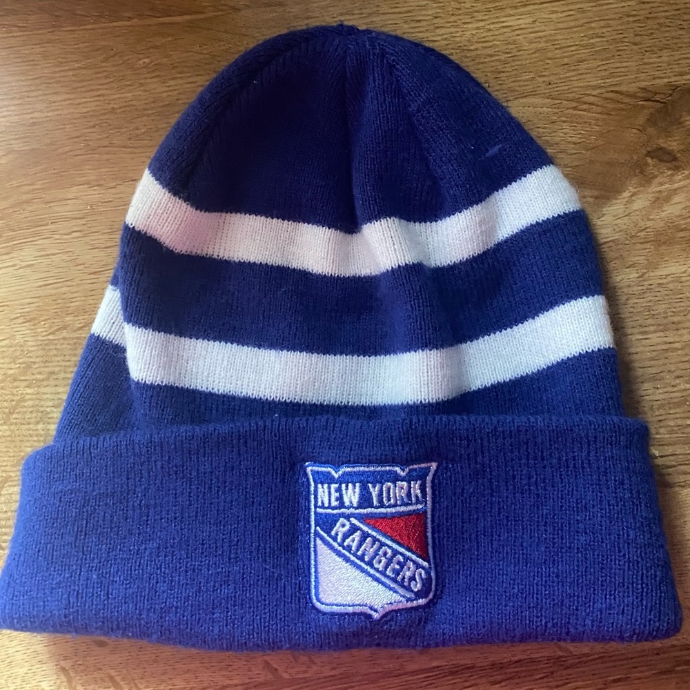 New York Rangers Blue and White Beanie